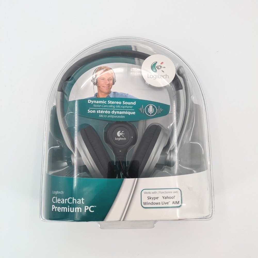 Logitech‎ ClearChat Premium PC Headset Noise Canceling BRAND NEW